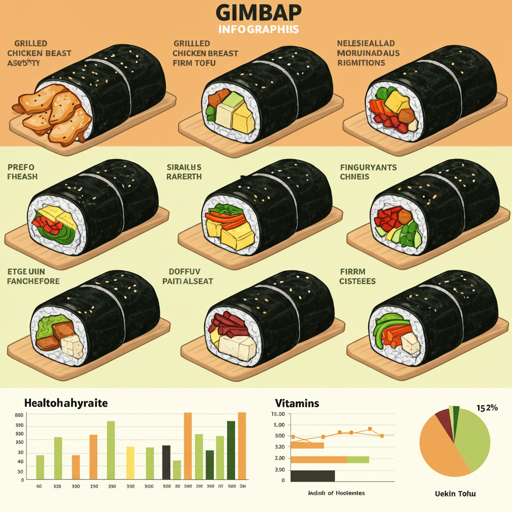 김밥 속재료 영양 균형 조합