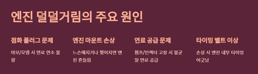 엔진-덜덜거림-주요원인