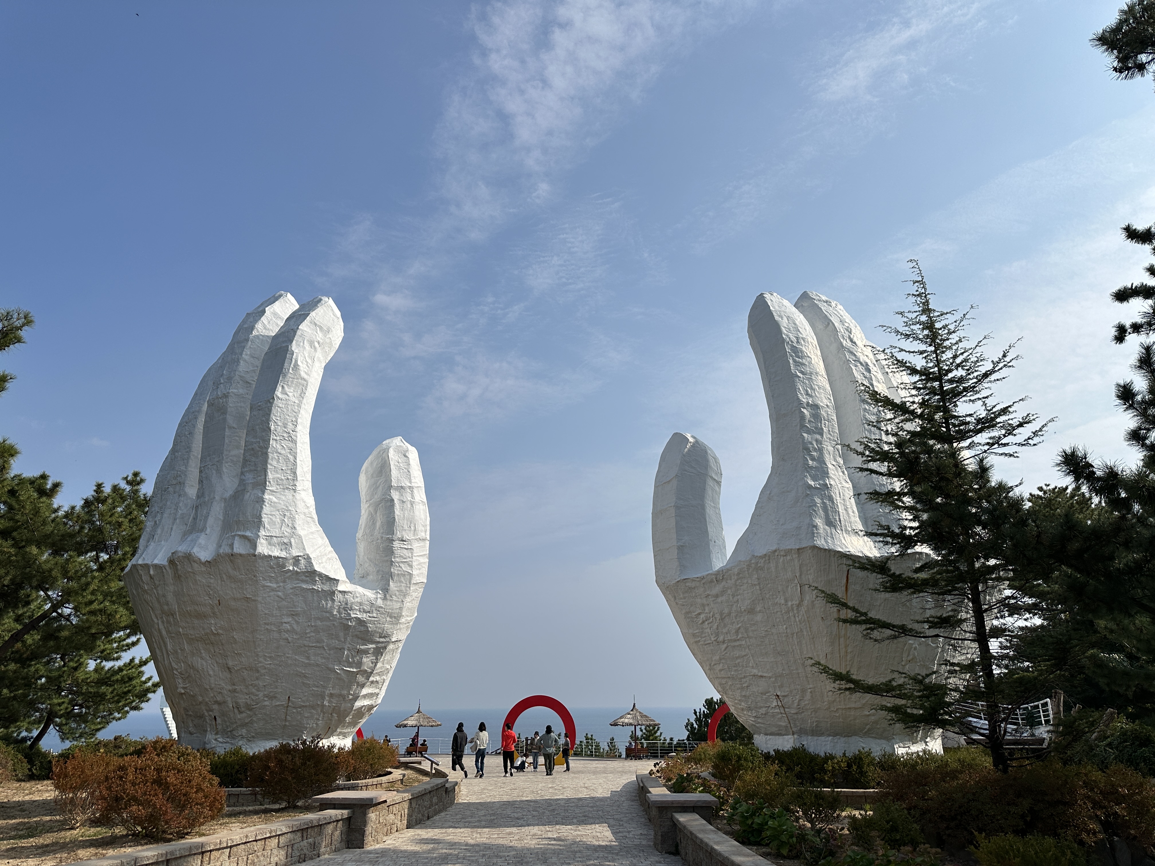 정동진 조각공원 축복의 손