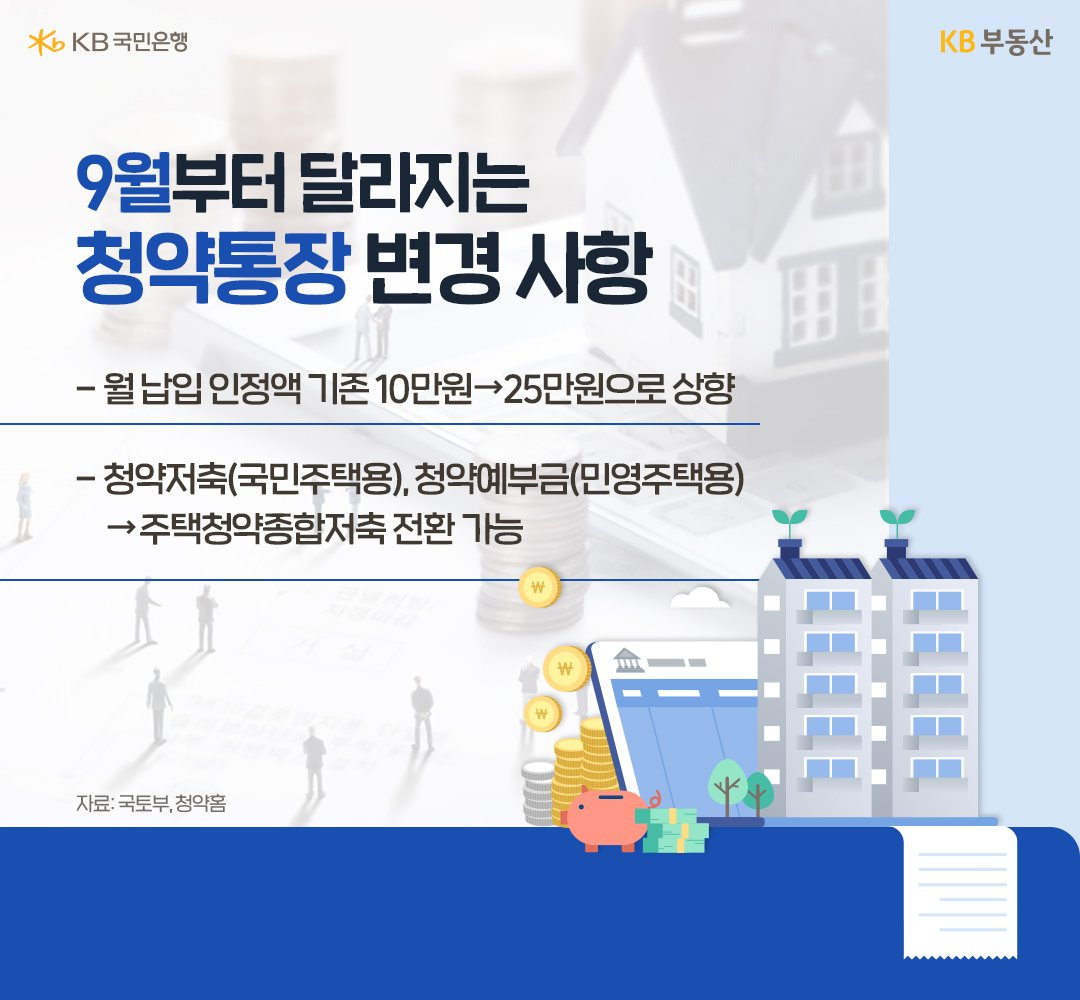 달라지는 청약통장 혜택 개요