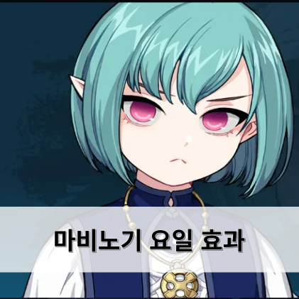 마비노기 요일 효과