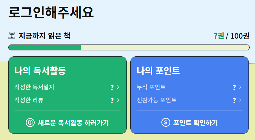 경기도 독서포인트제 신청 포인트적립방법은?