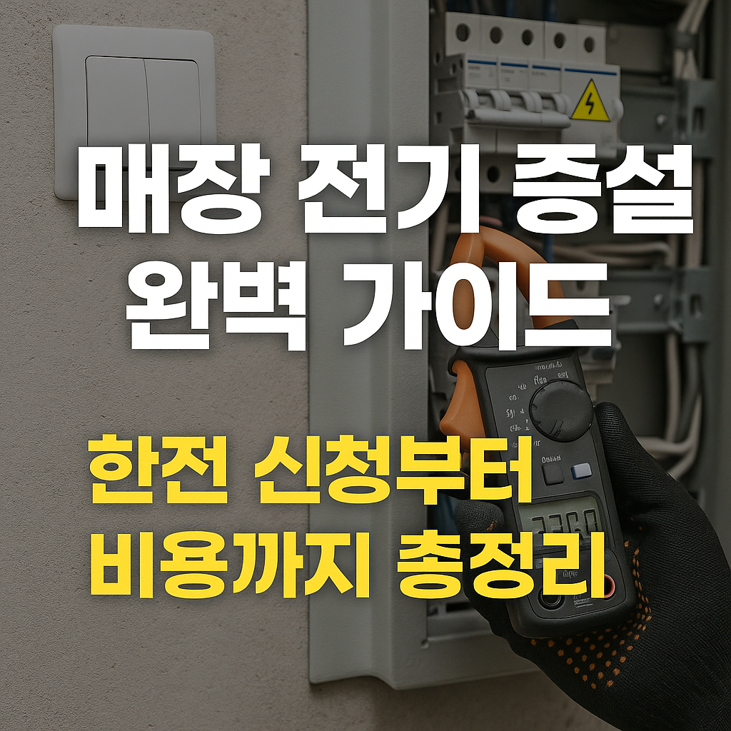 매장용 전기 증설
