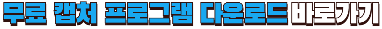 무료 캡처 프로그램 다운로드 바로가기