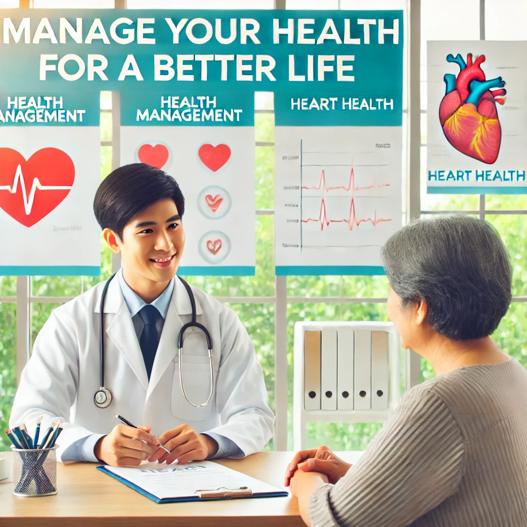 심뇌혈관질환 예방관리사업 상담 받는 모습