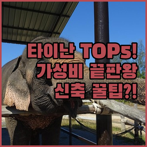 타이난 숙소 추천 가성비 좋은 10만..
