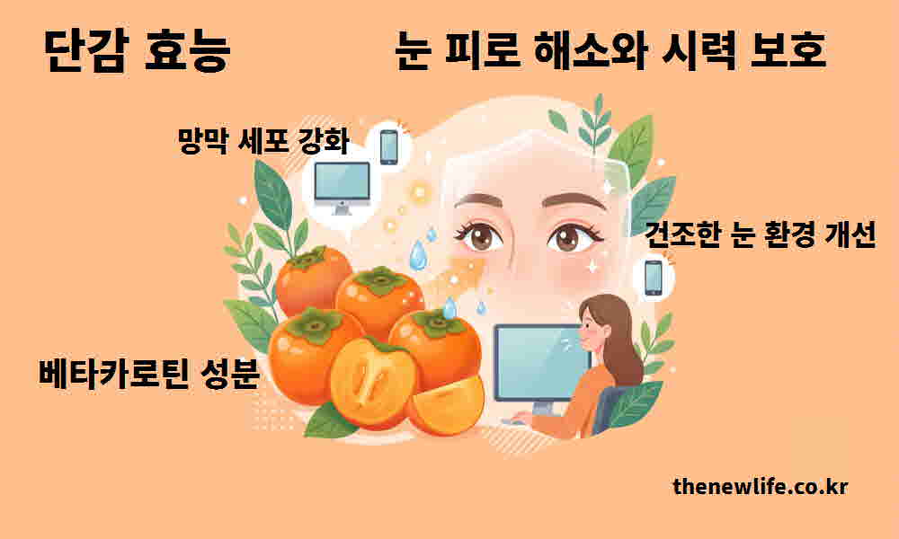 단감 효능 눈 피로 해소 시력 보호