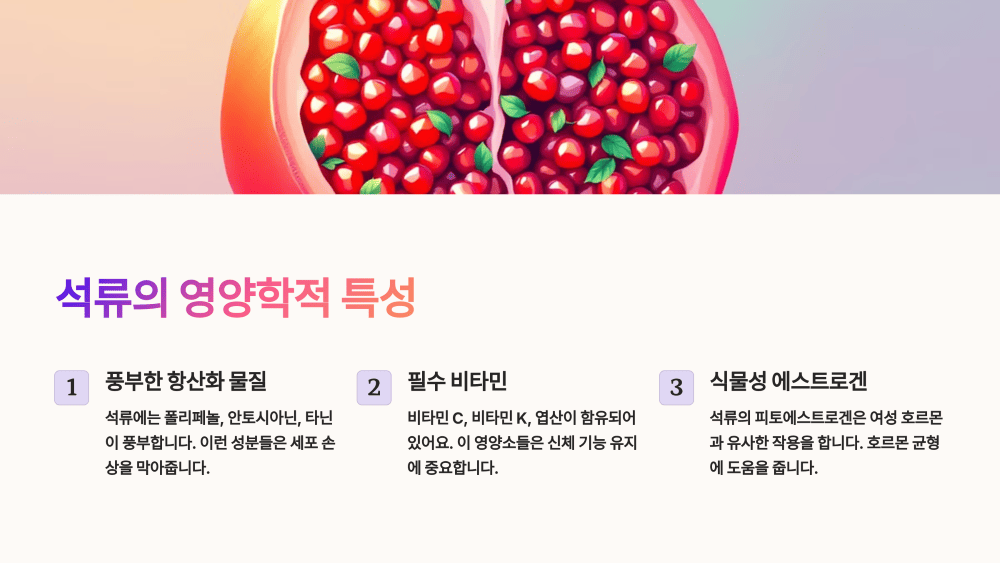 석류의 영양학적 특성