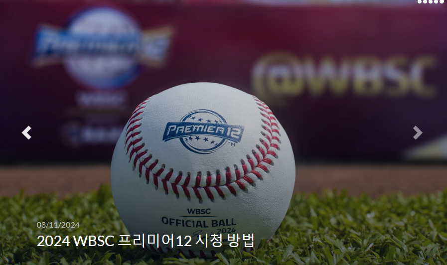 2024 WBSC 프리미어 12 조별리그 일정 및 순위 총정리