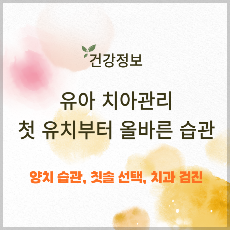 유아 치아관리, 첫 유치부터 시작하는 올바른 습관 썸네일