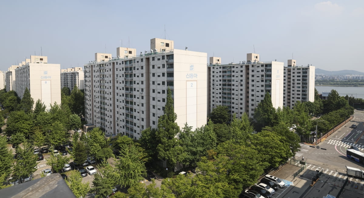 서울 용산구 신동아 아파트 단지 모습.