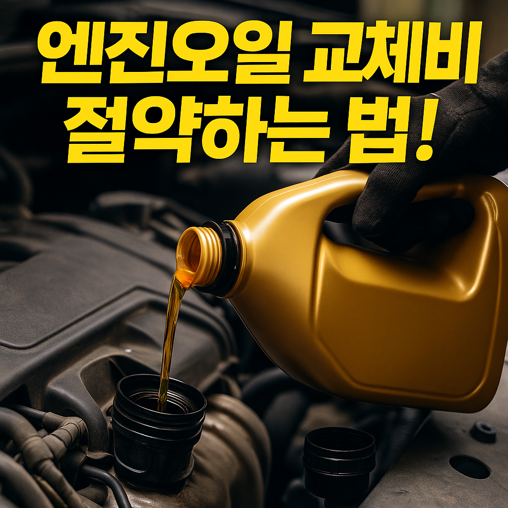 엔진오일 교체비 절약하는 방법 총정리
