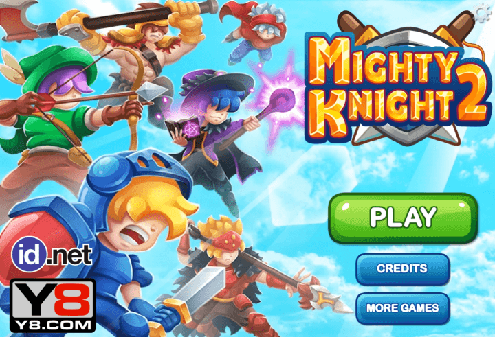 마이티-나이트2-플래시게임-메인-화면