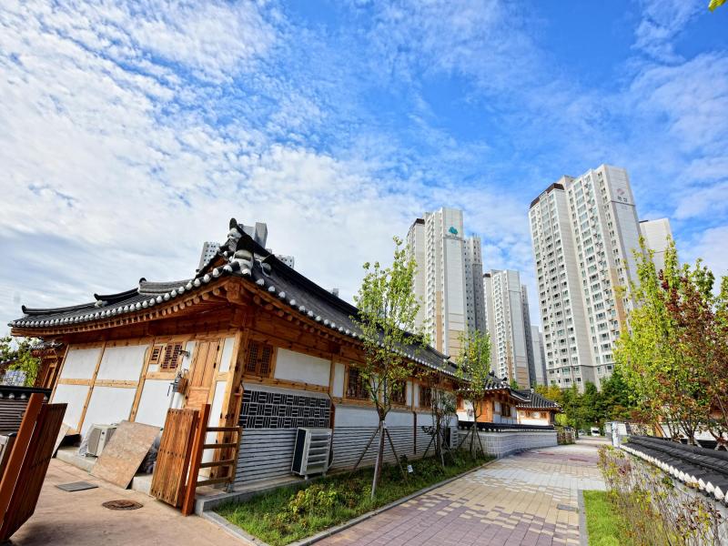 김포아트빌리지 내 한옥마을 모습