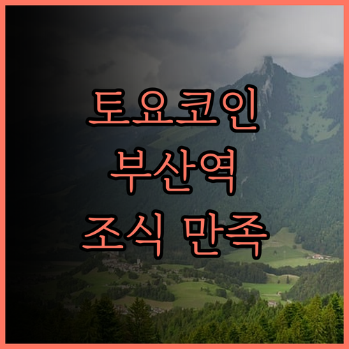 토요코인 부산역 1호점에서의 만족스러