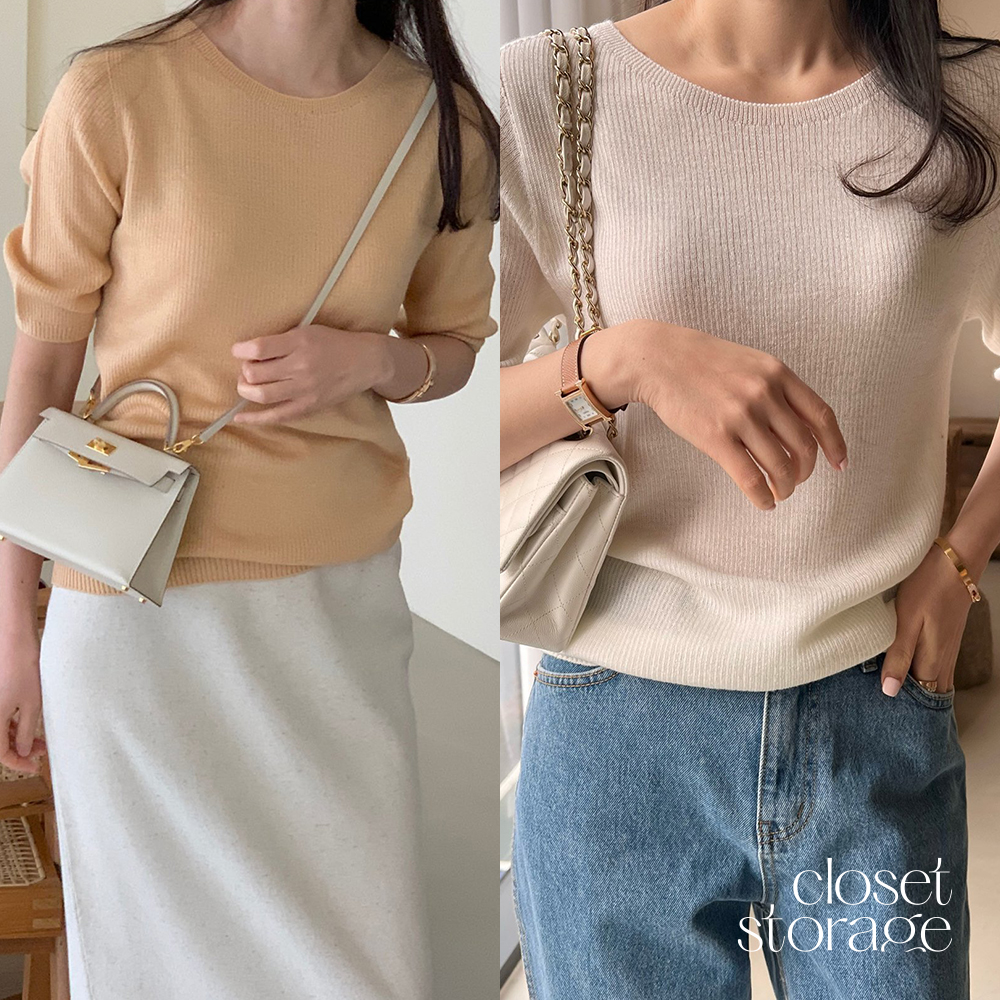 (보웬 세일)당일/보웬 홀가 내추럴 니트