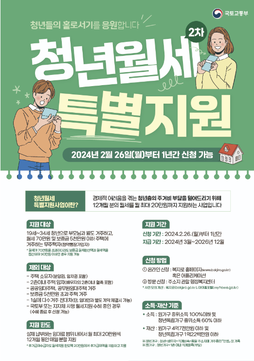 청년월세 특별 지원