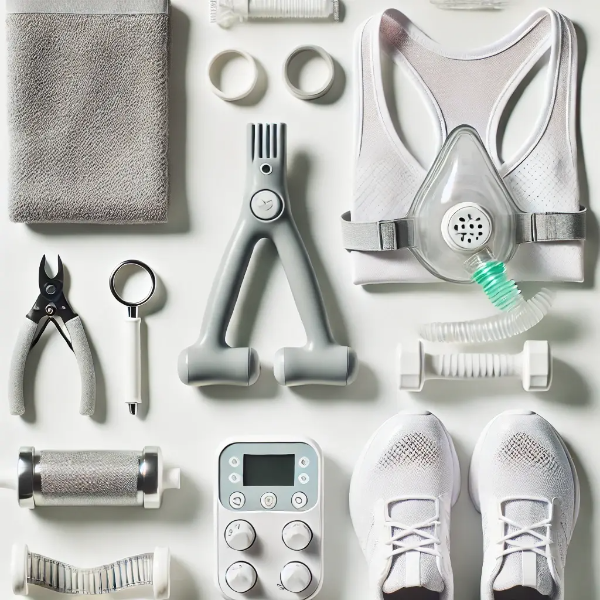 호흡 근육 강화에 사용되는 트레이닝 도구 스튜디오 사진