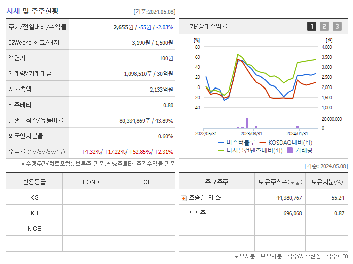 미스터블루_기업개요