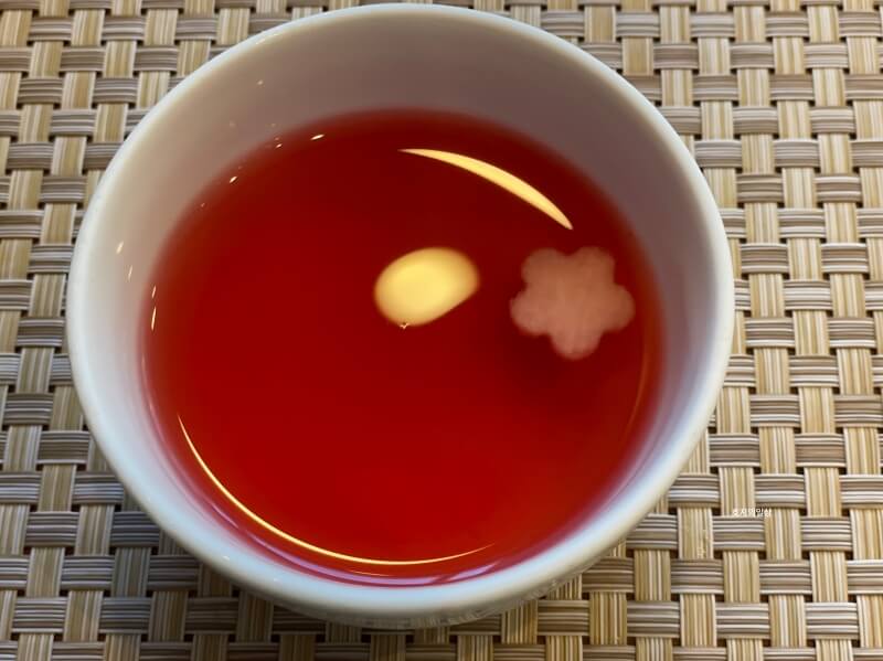 강남 신사동 맛집 하모 반상 - 후식메뉴 오미자차