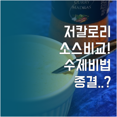 시판 저칼로리 소스 비교와 집에서 만..