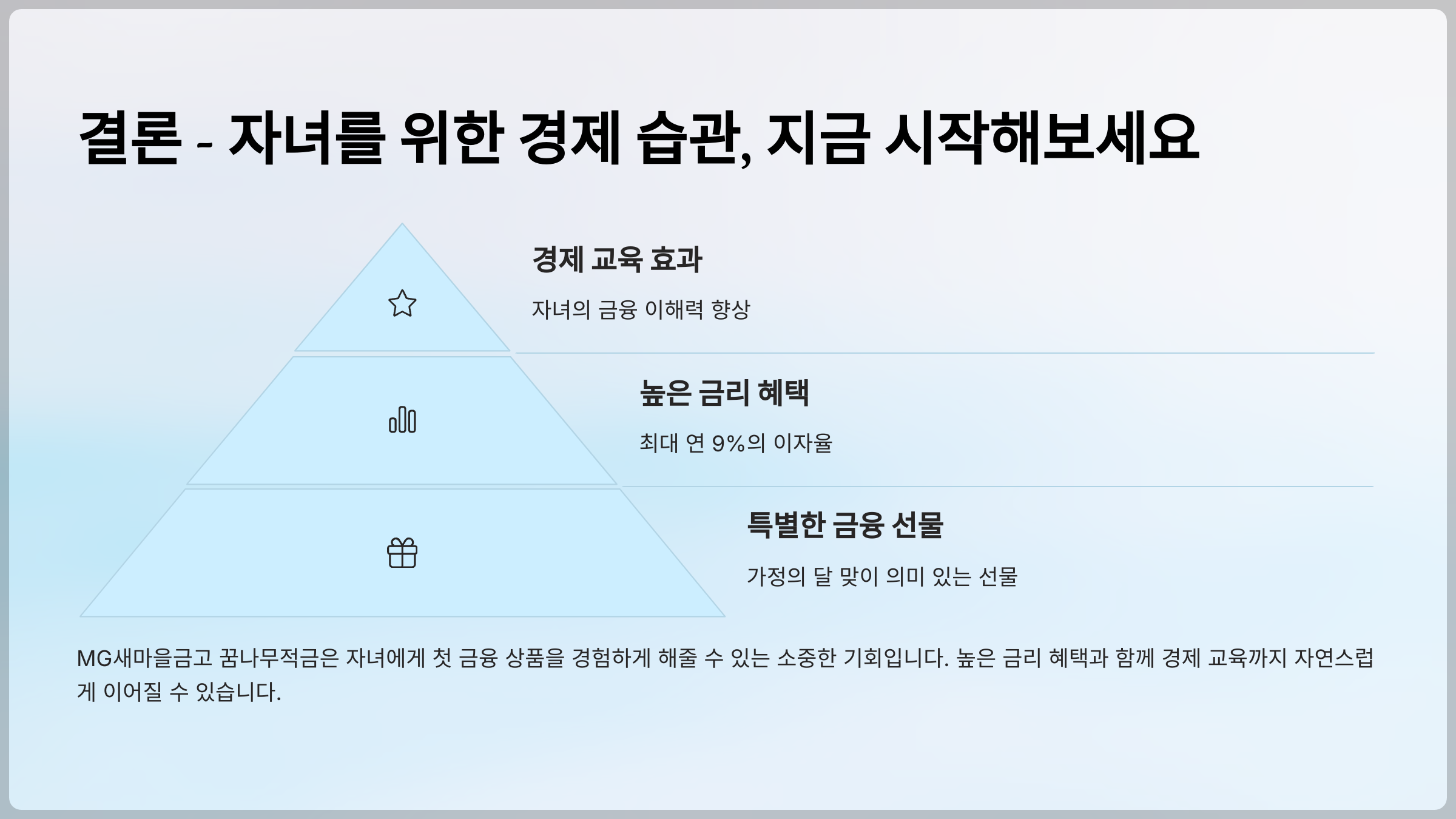 결론 - 자녀를 위한 경제 습관, 지금 시작해보세요