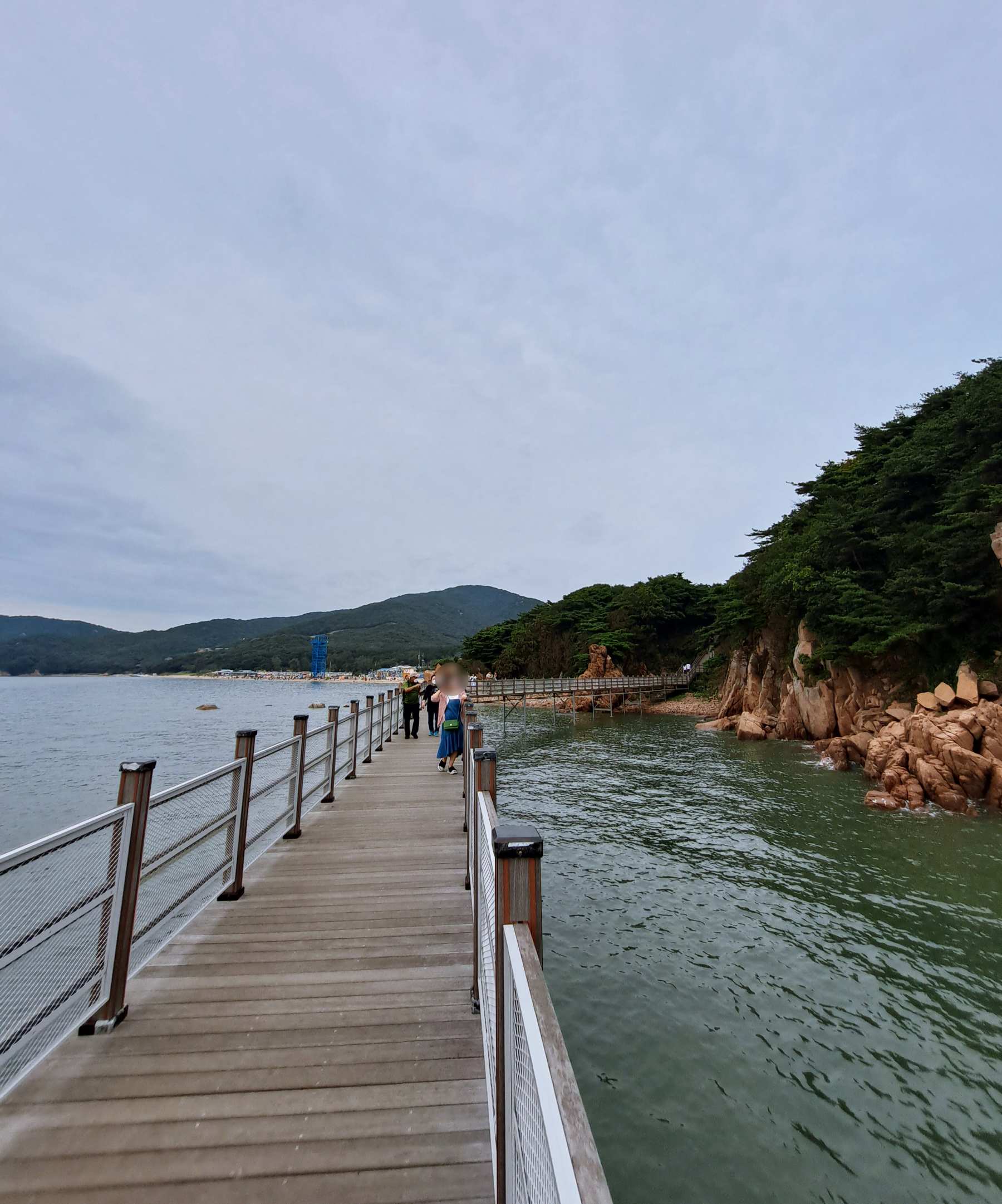 하나개 해변으로 돌아가는길