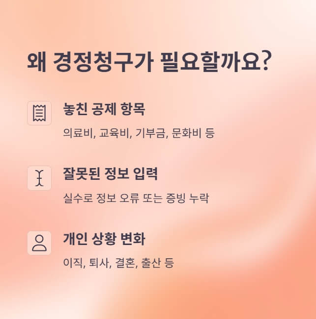 연말정산-경정청구-필요성