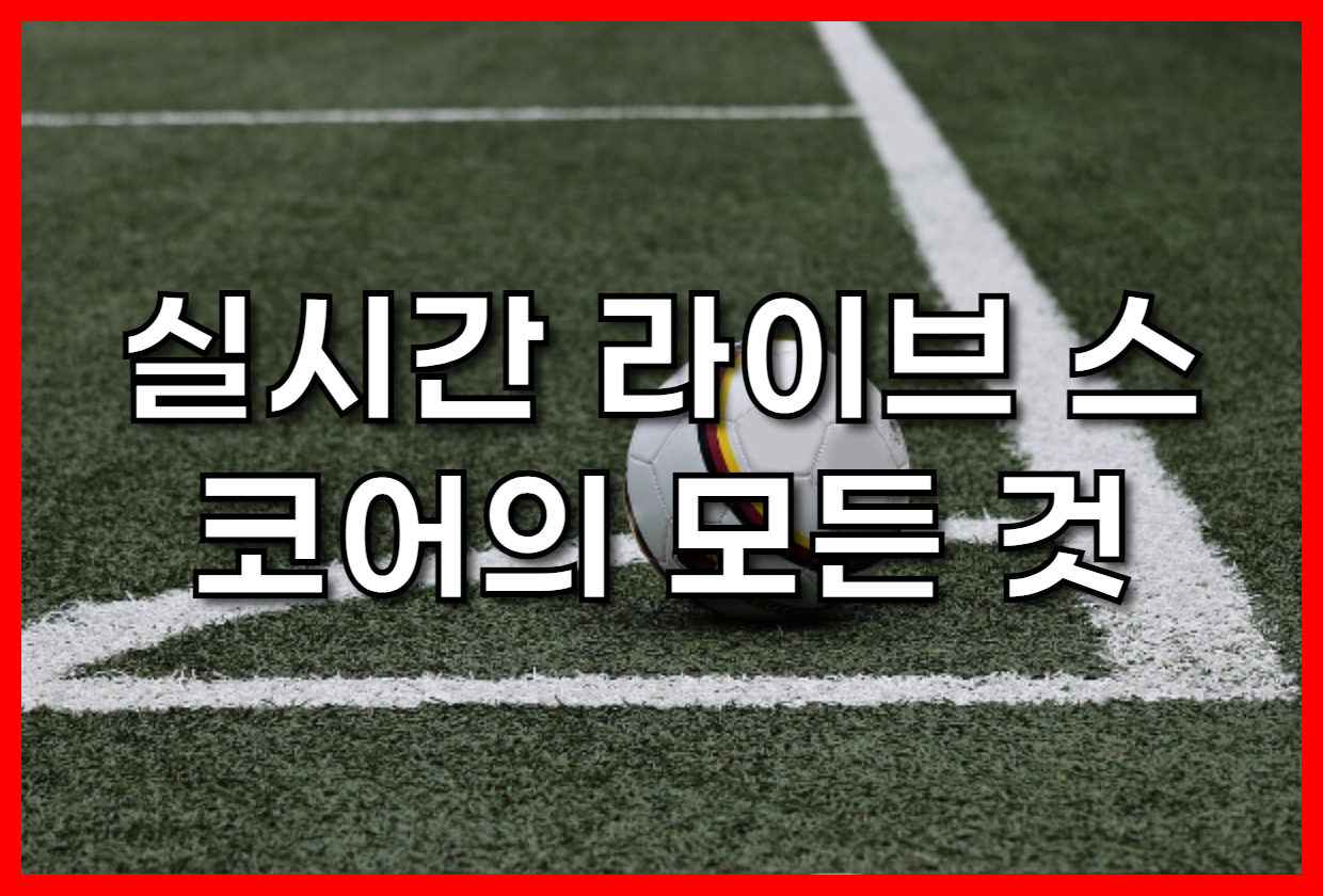 스포조이(Spojoy) 바로가기: 실시간 라이브 스코어의 모든 것, 스포츠 팬 필수 정보 총집합