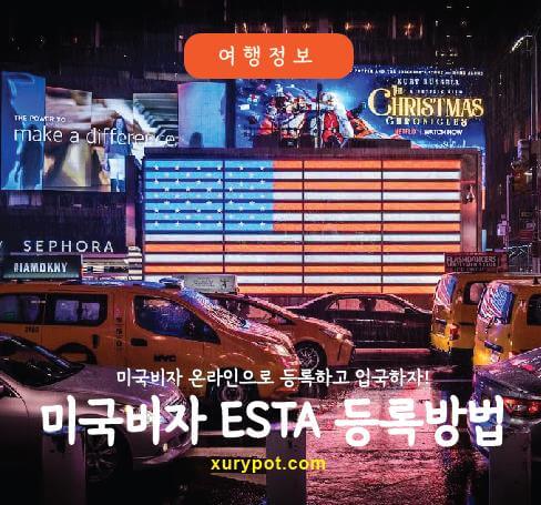 미국 ESTA 등록방법
