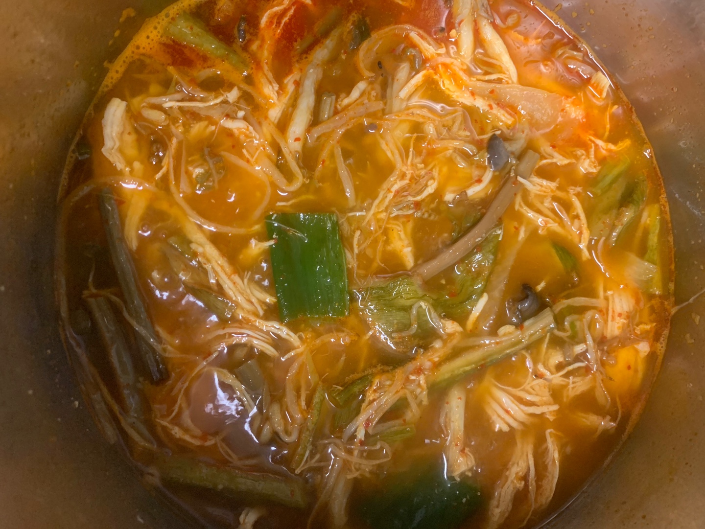 한살림 닭개장 조리 사진