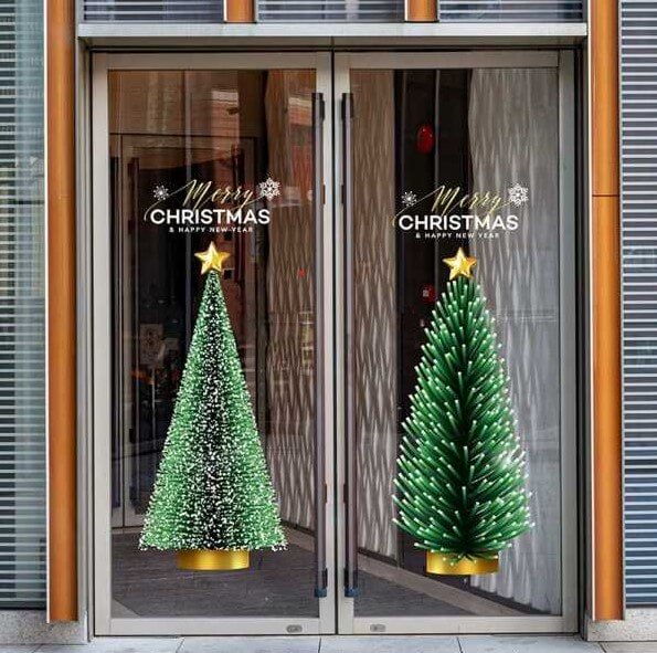 크리스마스 트리 정전기 스티커