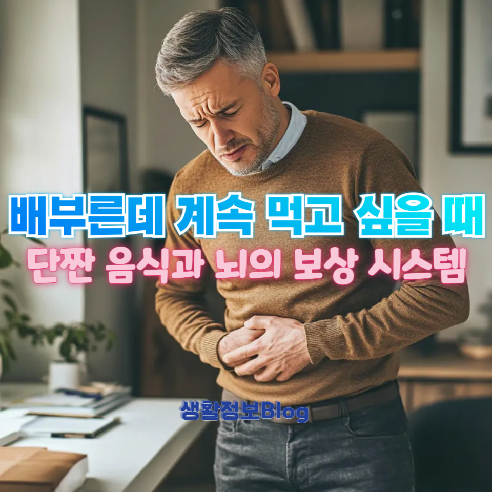 배부른데 계속 먹고 싶을 때