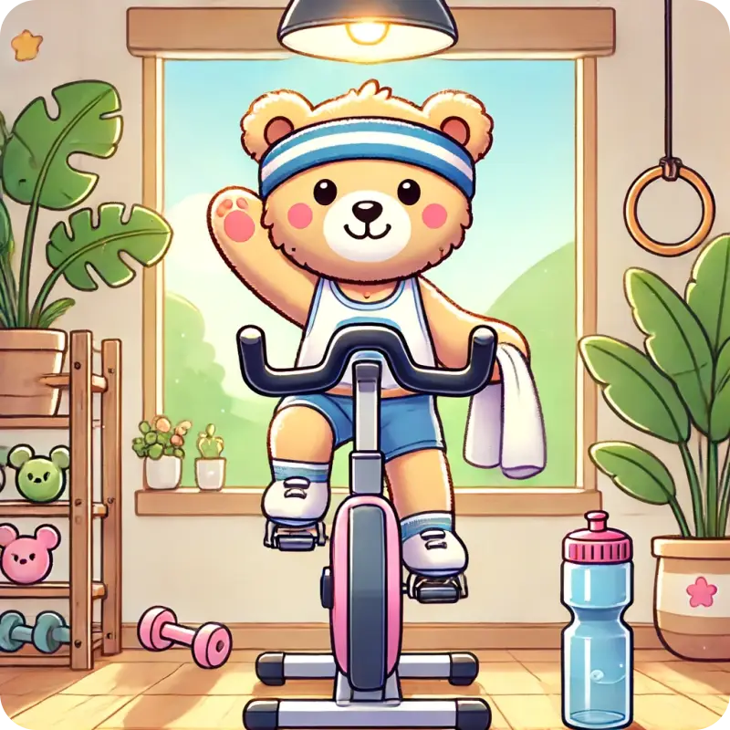 자전거 타는 모습