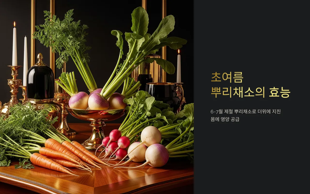 초여름(6~7월) 재철 중심, 먹기 좋은 뿌리채소