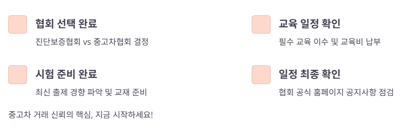 최종 응시 전 체크리스트