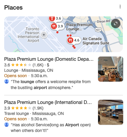 라운지혜택 신용카드 - 캐나다