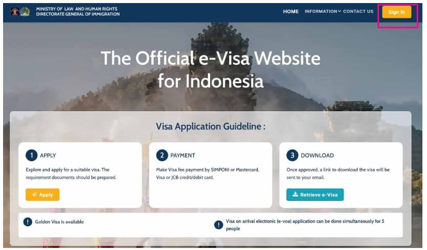 인도네시아 비자 발급