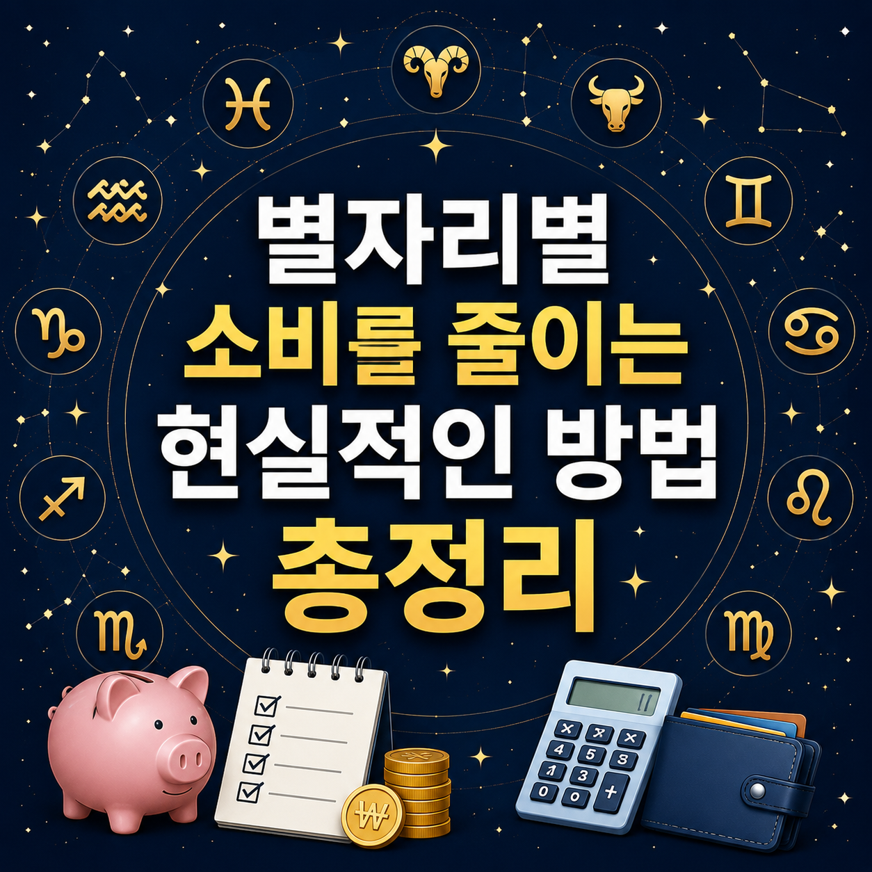 별자리별 소비를 줄이는 현실적인 방법