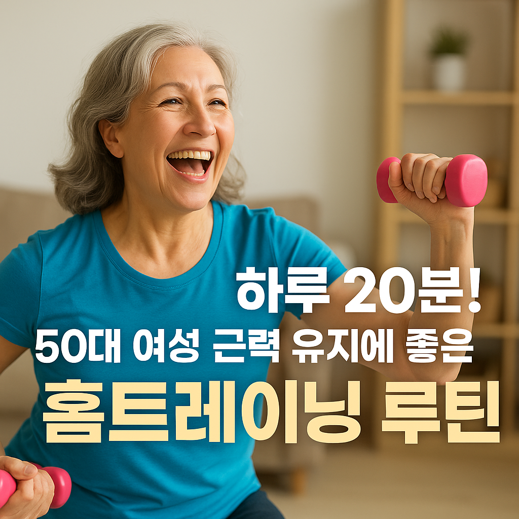 50대 여성 근력 홈트레이닝