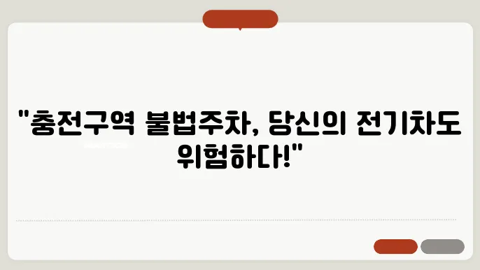 전기차 충전구역 불법주쳂8