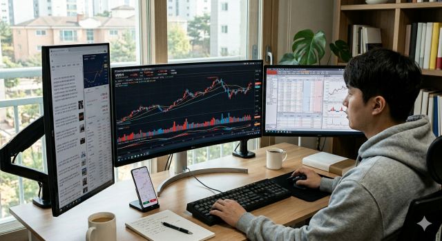 2026년 외국인 순매수 종목 분석을 위한 주식 차트 화면