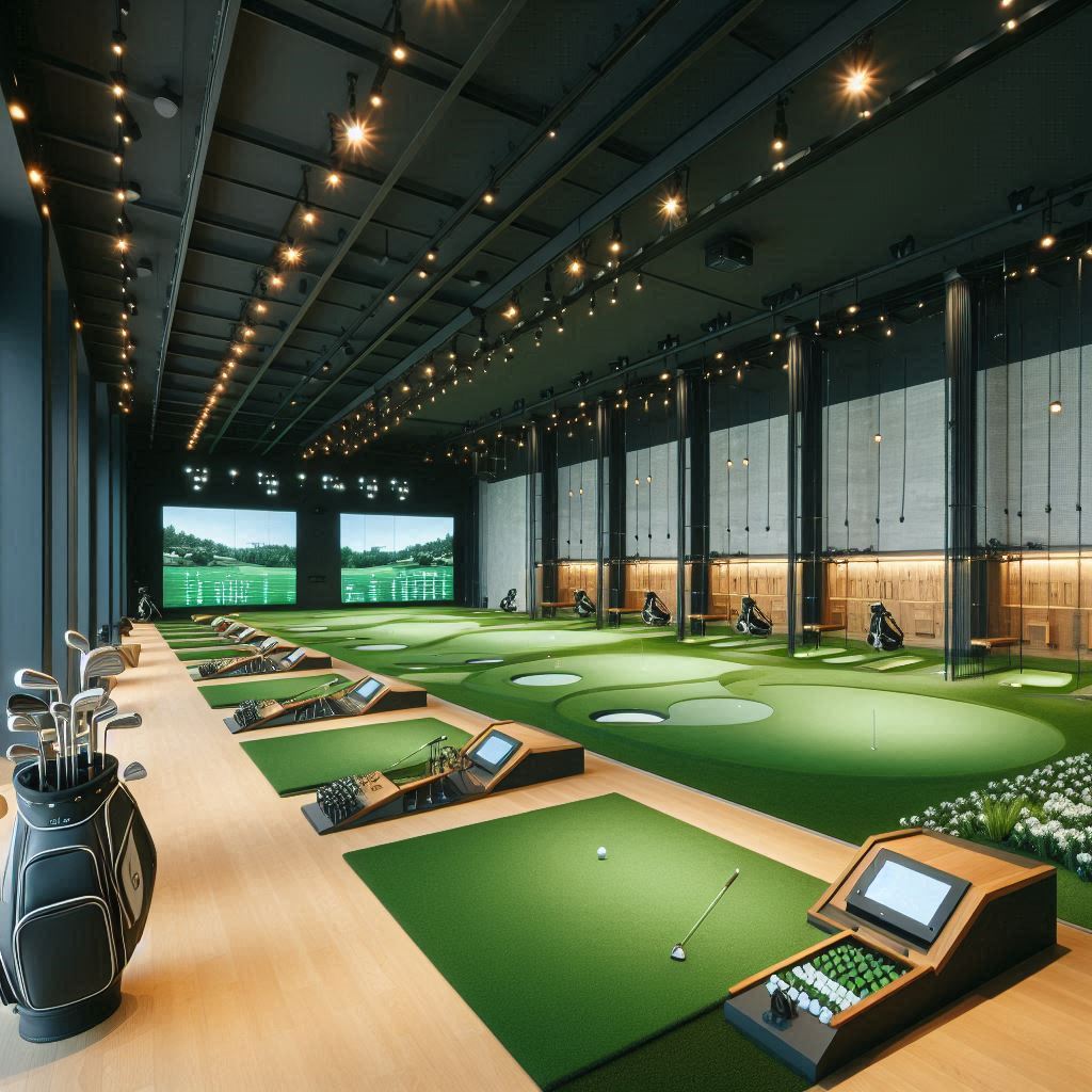 실내골프연습장 배경