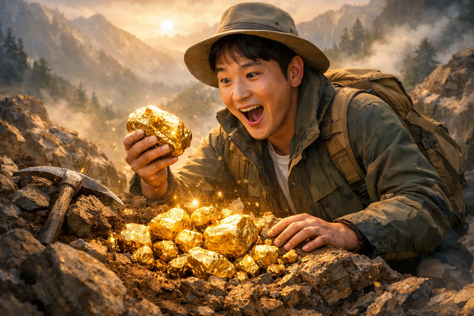 산에서 금을 발견하는 꿈