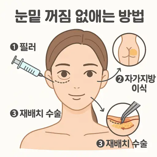 눈밑 꺼짐 없애는 방법