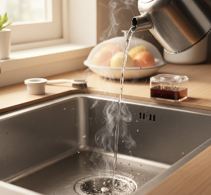 drain hot water