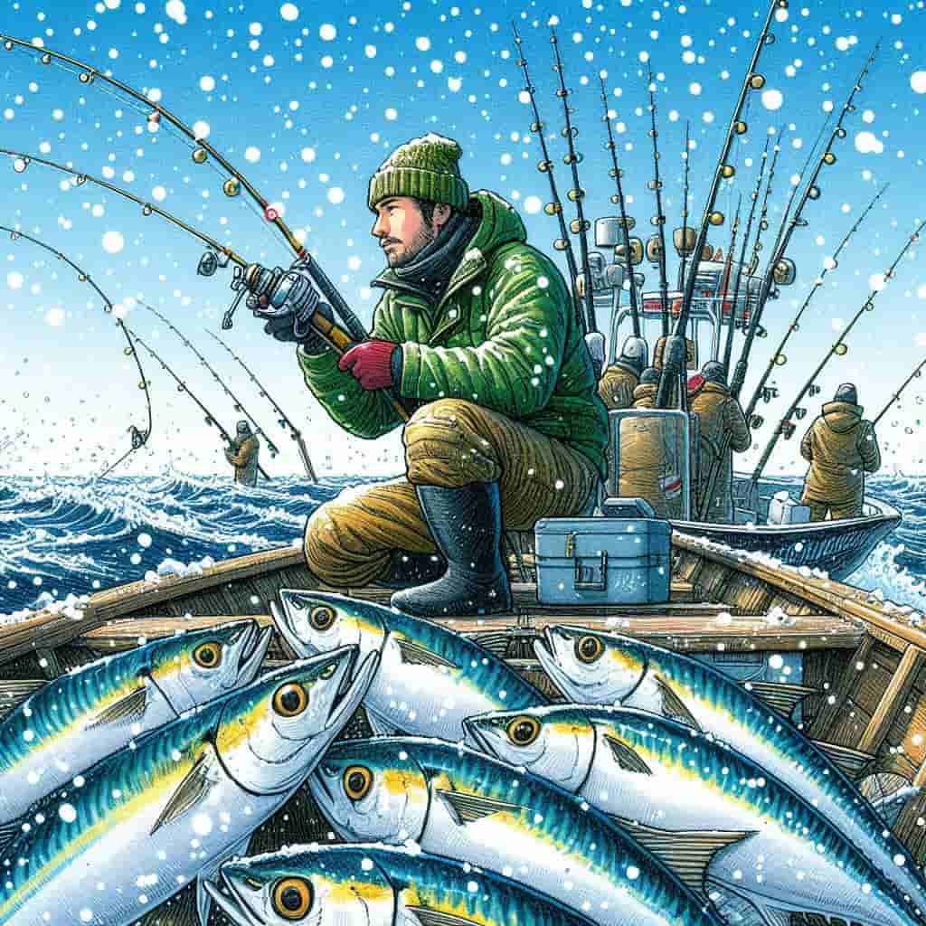 겨울 낚시꾼