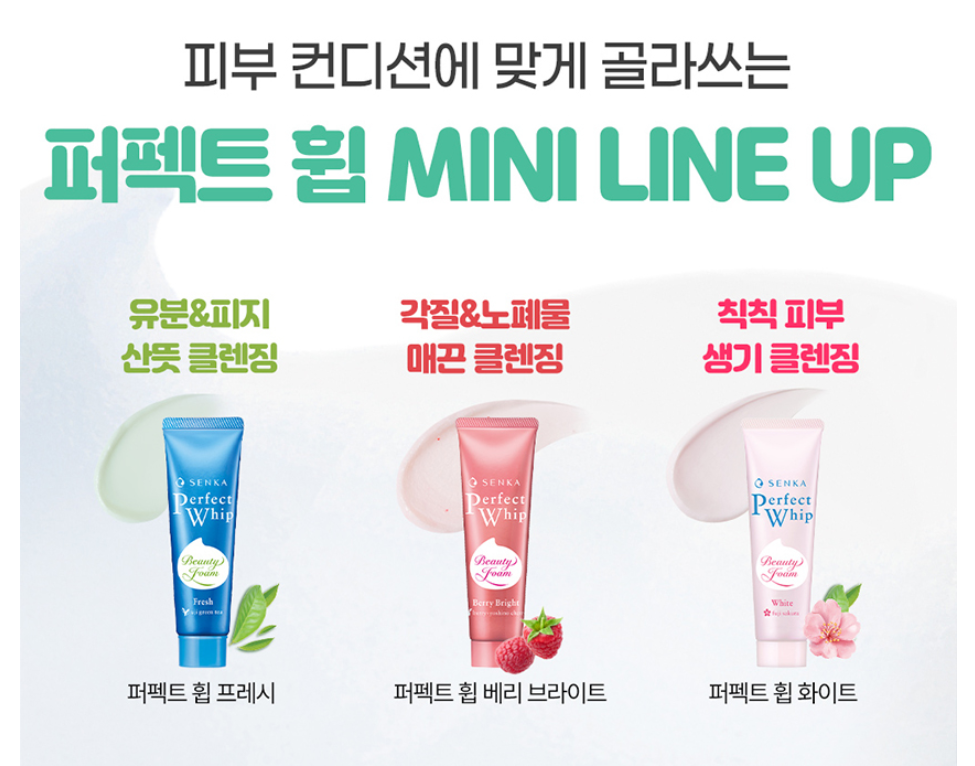 센카 퍼펙트 휩 클렌징 폼