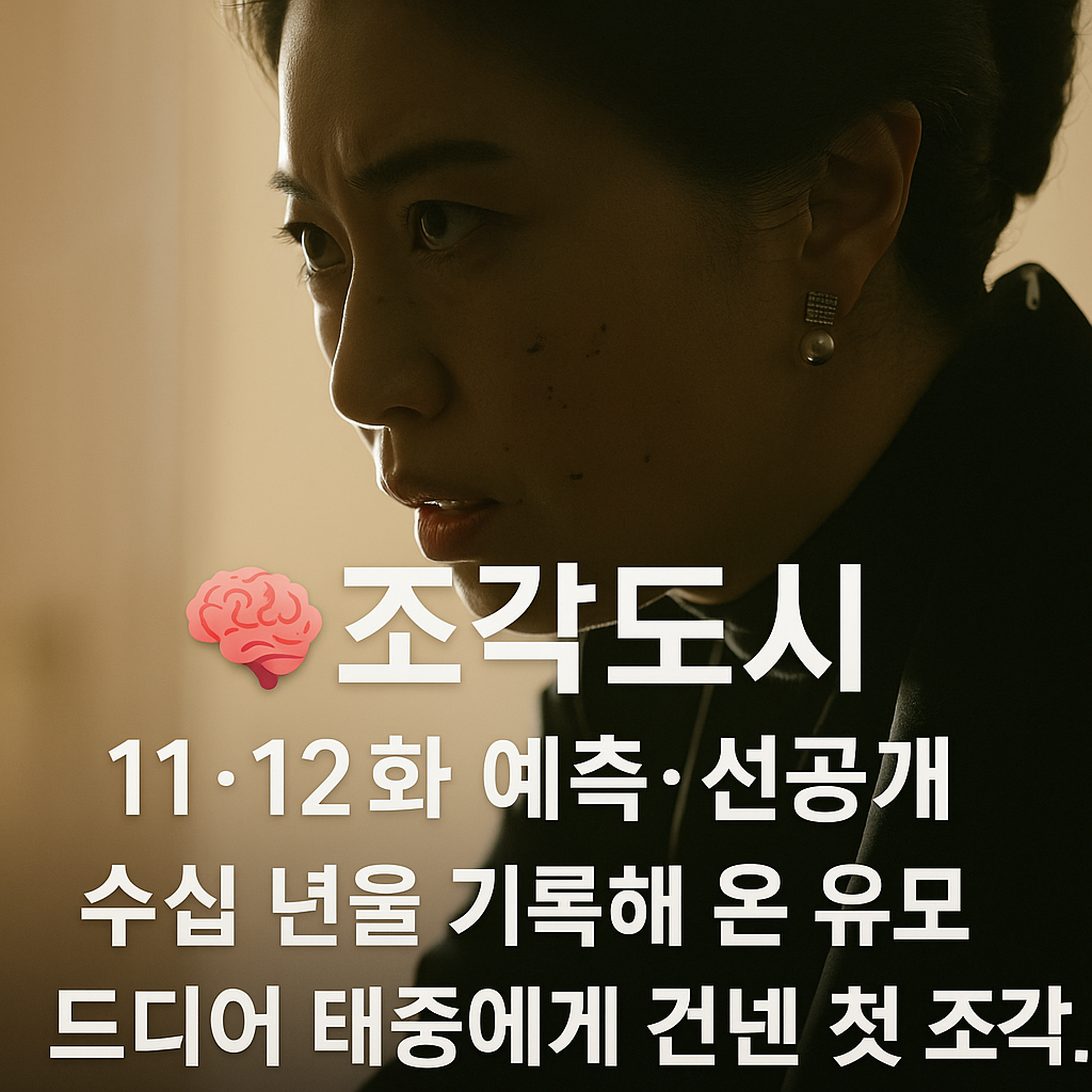 🧠《조각도시》 11·12화 선공개｜유모의 기록과 태중의 조각. 썸네일