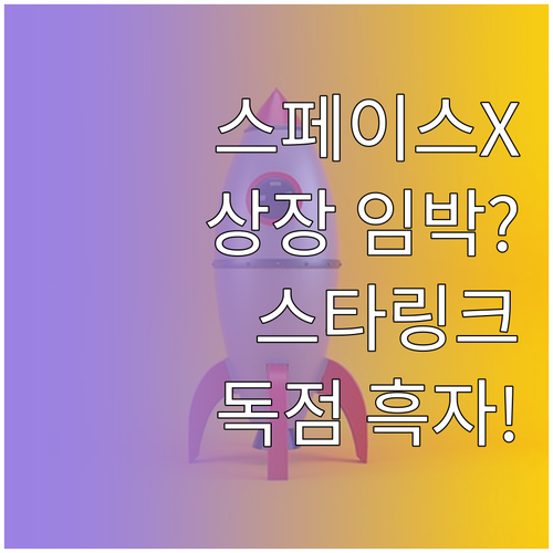 우주 기업 스페이스엑스 상장 이슈와 ..